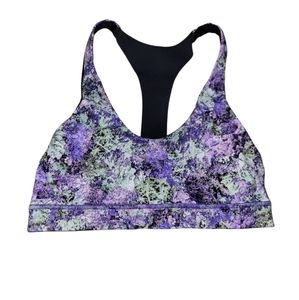 Lululemon breakfree bra  vivid vision size 8
